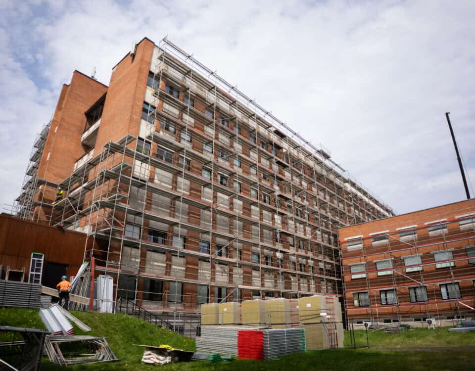Narva haigla suuremahuline tellingute paigaldus